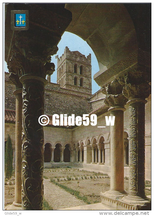 ELNE - Le Cloître D'Elne (XIIe Et XIVe Siècles) Et Le Clocher De La Cathédrale De Ste Eulalie - N° 1013 E - Elne
