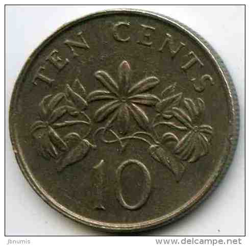 Singapour Singapore 10 Cents 1988 KM 51 - Singapur