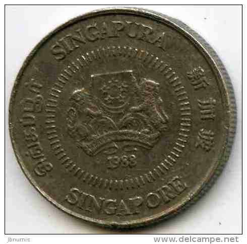 Singapour Singapore 10 Cents 1988 KM 51 - Singapour