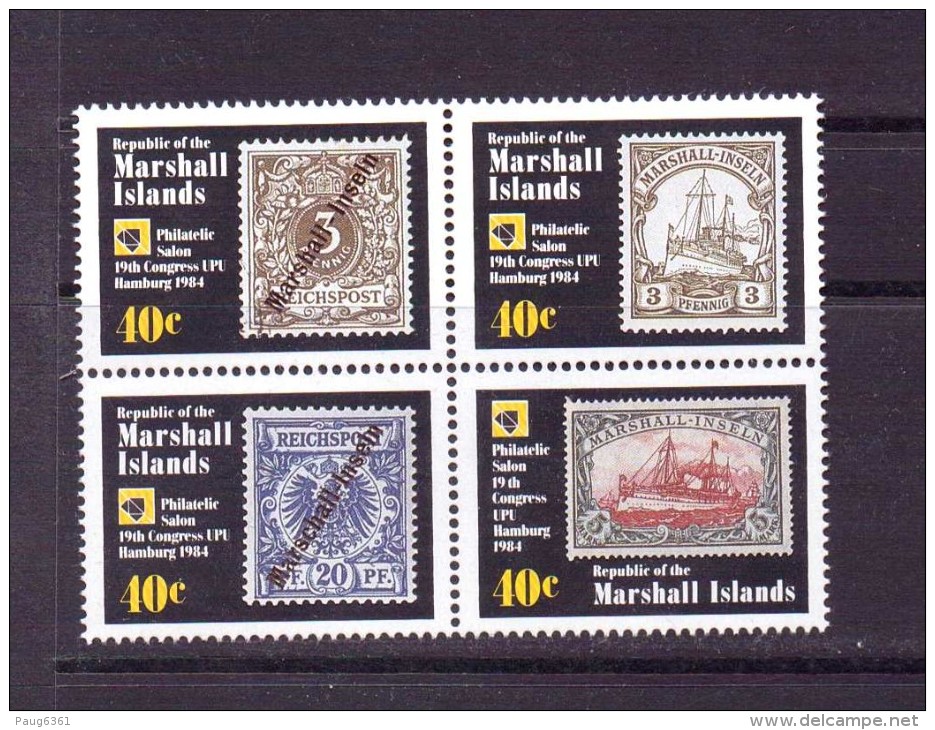MARSHALL 1984 CONGRES POSTAL  DE HAMBOURG  YVERT N° NEUF MNH** - Islas Marshall