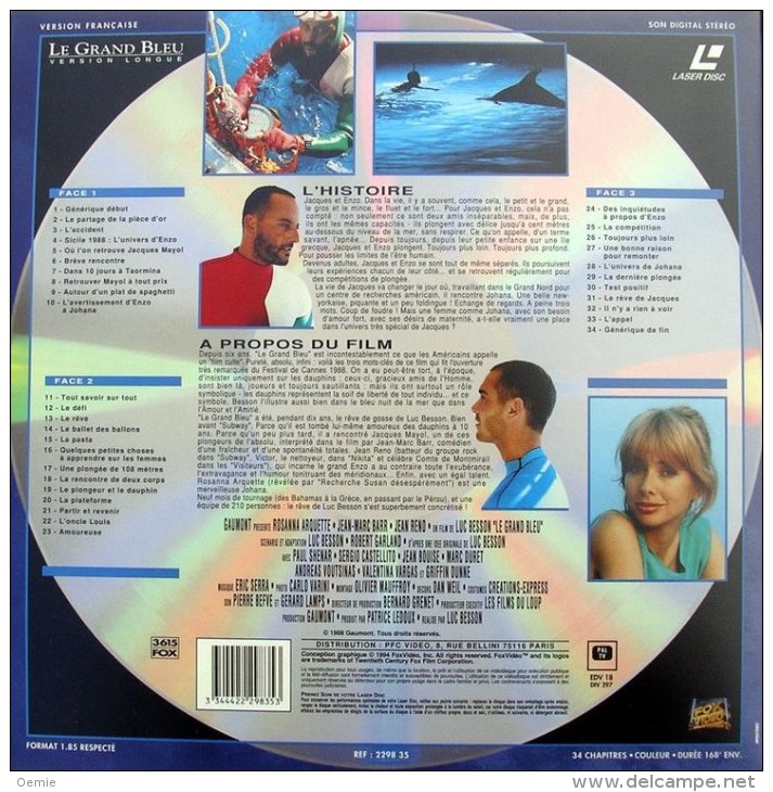 Laserdisc  //  Le Grand Bleu Version Longue - Otros