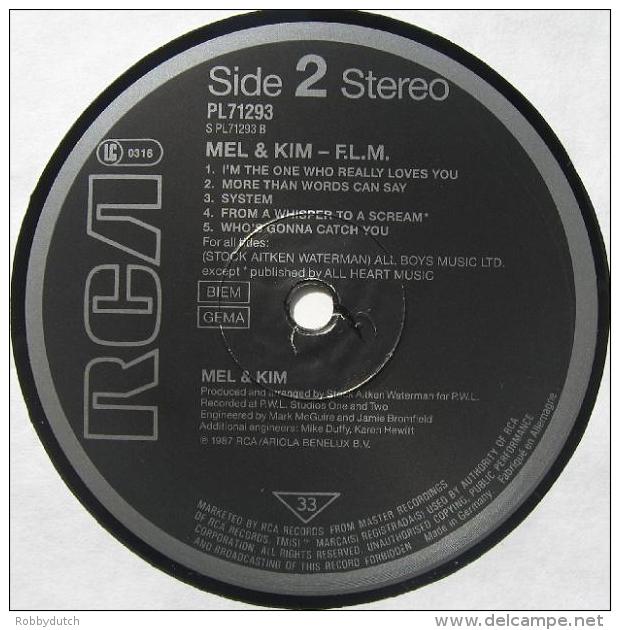 * LP + 12" *  MEL &amp; KIM - F.L.M. (Germany 1987 EX-!!!) - Disco, Pop