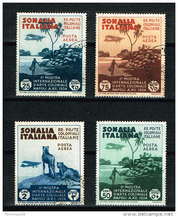 Italia Colonie - Somalia Aerea Sass. A1,3,6 Usati, A2 Nuovo (*) - Somalie