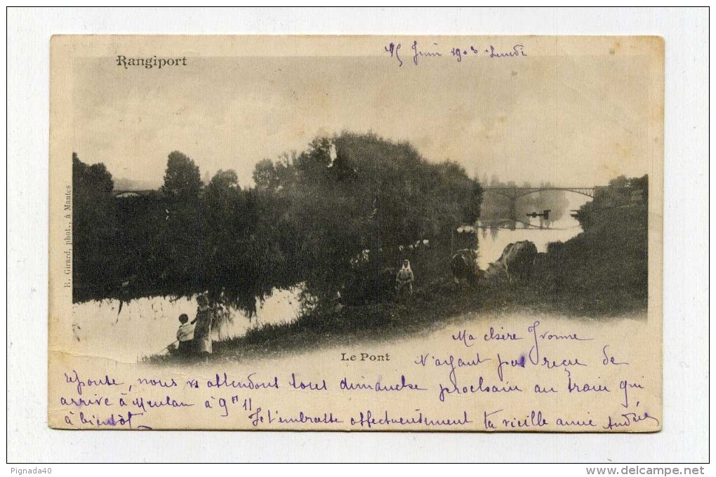 CP , 94 , RANGIPORT , Le Pont 1903 Dos Simple Nuage - Autres & Non Classés