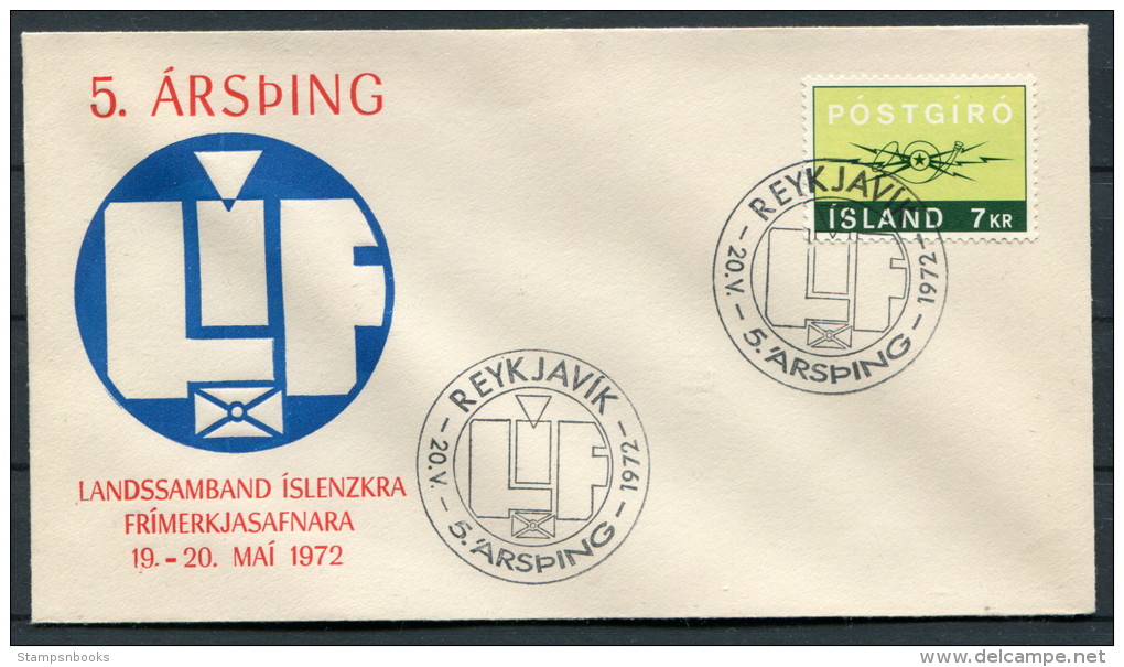 1972 Iceland Reykjavik Stamp Philatelic Exhibition Cover - Lettres & Documents