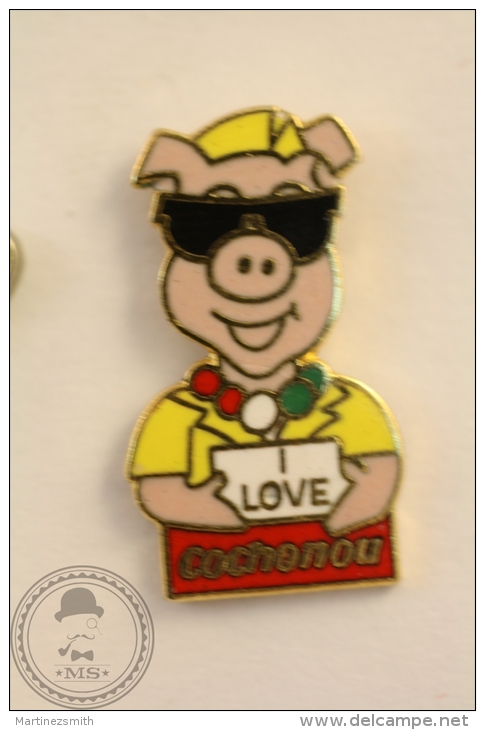 French Food Advertising - Cochonou Pig - Pin Badge - #PLS - Alimentación