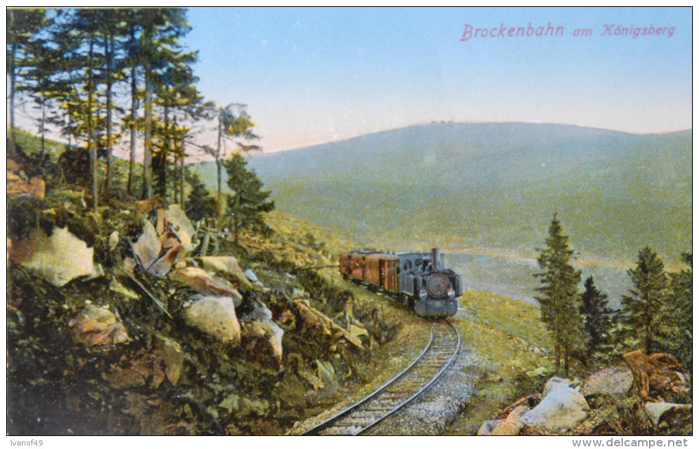 CPA - Brockenbahn Am Königsberg - Carte Colorisée - Trains