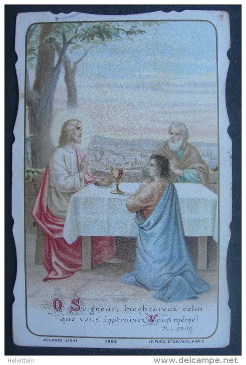 IMAGE PIEUSE Canivet  Année 1911: LA COMMUNION DE SAINT JEAN  / HOLY CARD / SANTINO - Images Religieuses