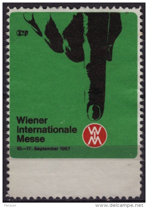 1967 WIEN AUSTRIA - International Exposition (Trade Fair) - LABEL / CINDERELLA - Personalisierte Briefmarken