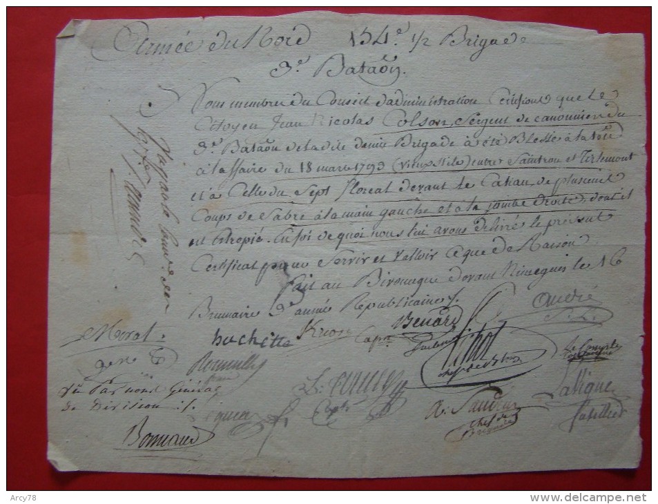 Empire: BONNAUD Général En 1794 + SOUDEUR Général En 1806 - Documentos Históricos