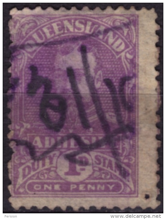 Quensland - George V - Revenue / Duty Stamp - Used - Usados