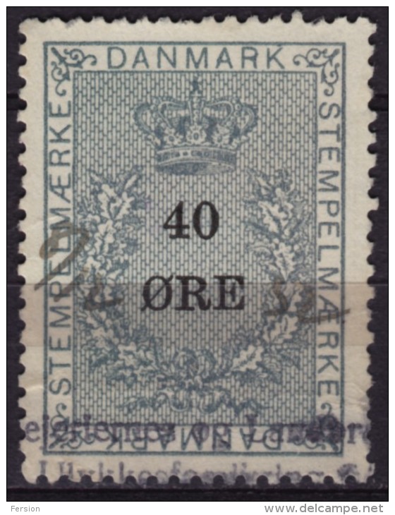 Danmark Stempelmarke - Revenue / Tax Stamp - Used - Fiscale Zegels