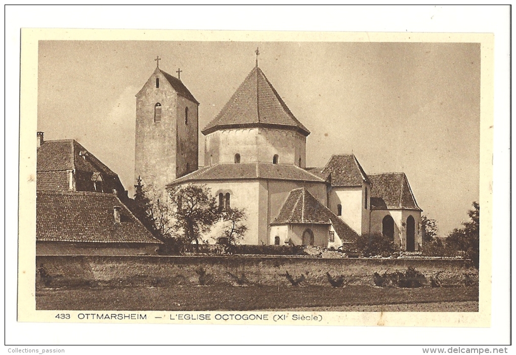 Cp, 68, Ottmarsheim, L'Eglise Octogone - Ottmarsheim