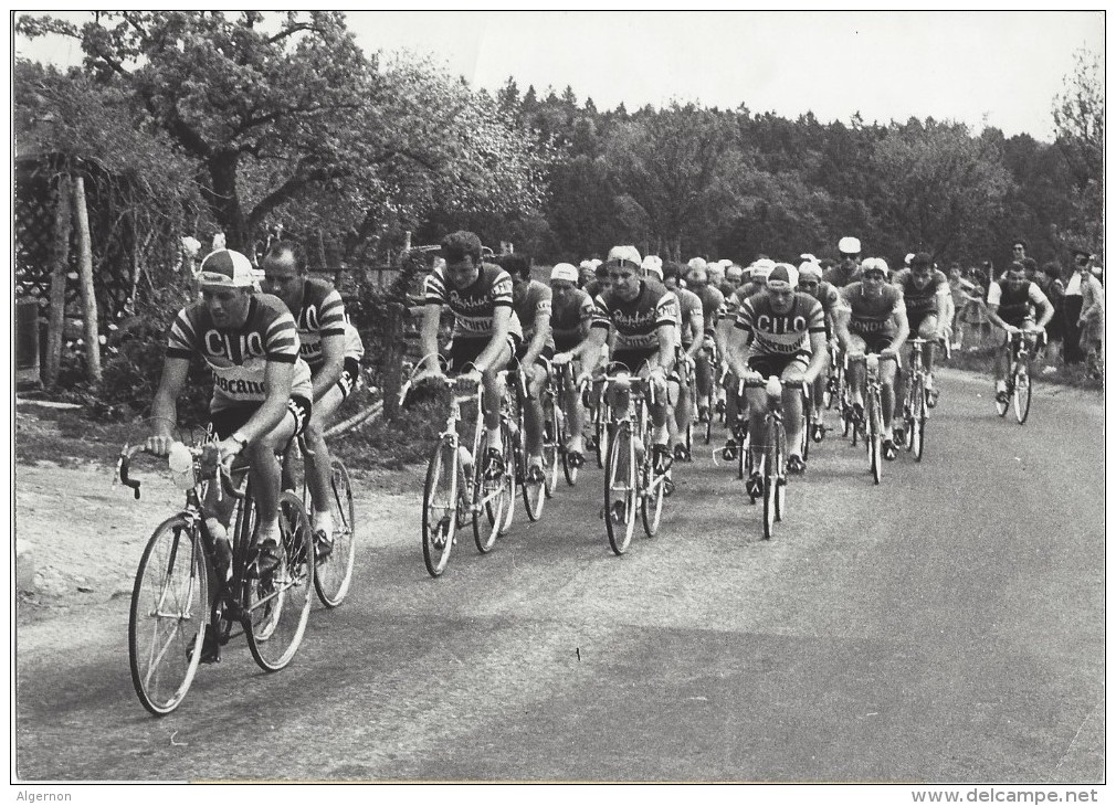 9306 - Tour De Romandie 1958 Equipe Cilo Dernière étape Lausanne-Porrentruy Avec Au Verso  Flyer Publicitaire Cilo - Cyclisme