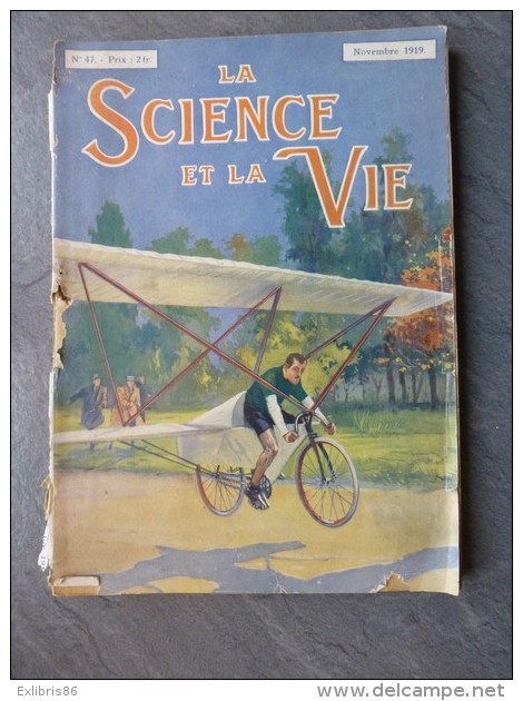 La SIENCE Et La VIE, Nov 1919, AVIATION ; Ref588 - 1900 - 1949