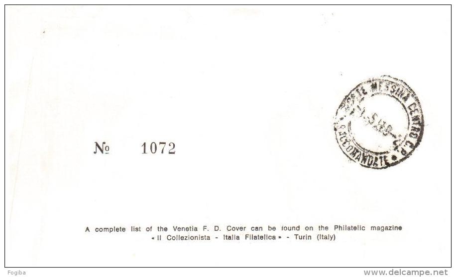 1969 ITALIA - FDC VENETIA  - EUROPA UNITA - CEPT - VIAGGIATA IN RACCOMANDATA - FDC