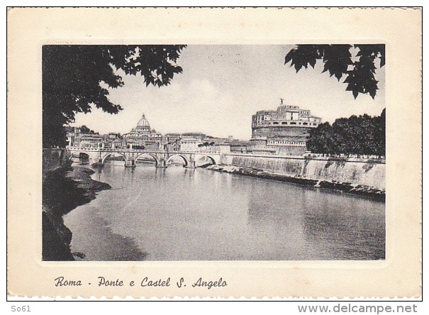 3173.   Roma - Ponte E Castel Sant'Angelo - Bridge - 1958 - Castel Sant'Angelo