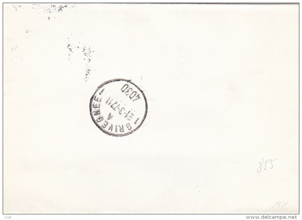 855 Op Drukwerkbandje (imprime) Met Stempel LIEGE Naar GRIVEGNEE, TAXE + Stempel TROUVE A LA BOITE + RETOUR - 1951-1975 Heraldic Lion
