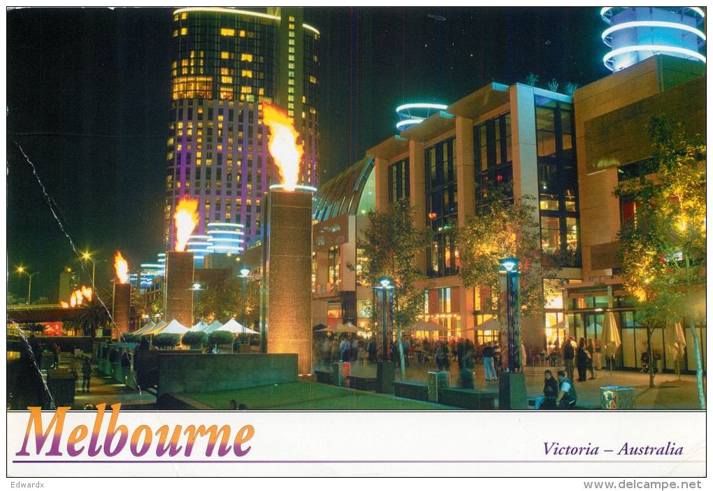 Melbourne Southbank, Victoria, Australia Postcard Used Posted To UK 2008 - Melbourne