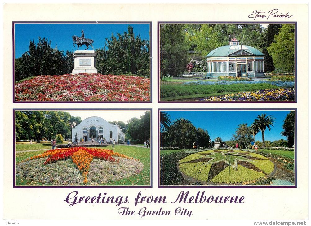 Melbourne Garden City, Victoria, Australia Postcard Used Posted To UK 1997 Stamp - Melbourne