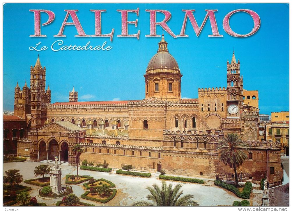 Cathedral, Palermo, Sicilia, Italy Italia Postcard Used Posted To UK 2009 Stamp - Palermo