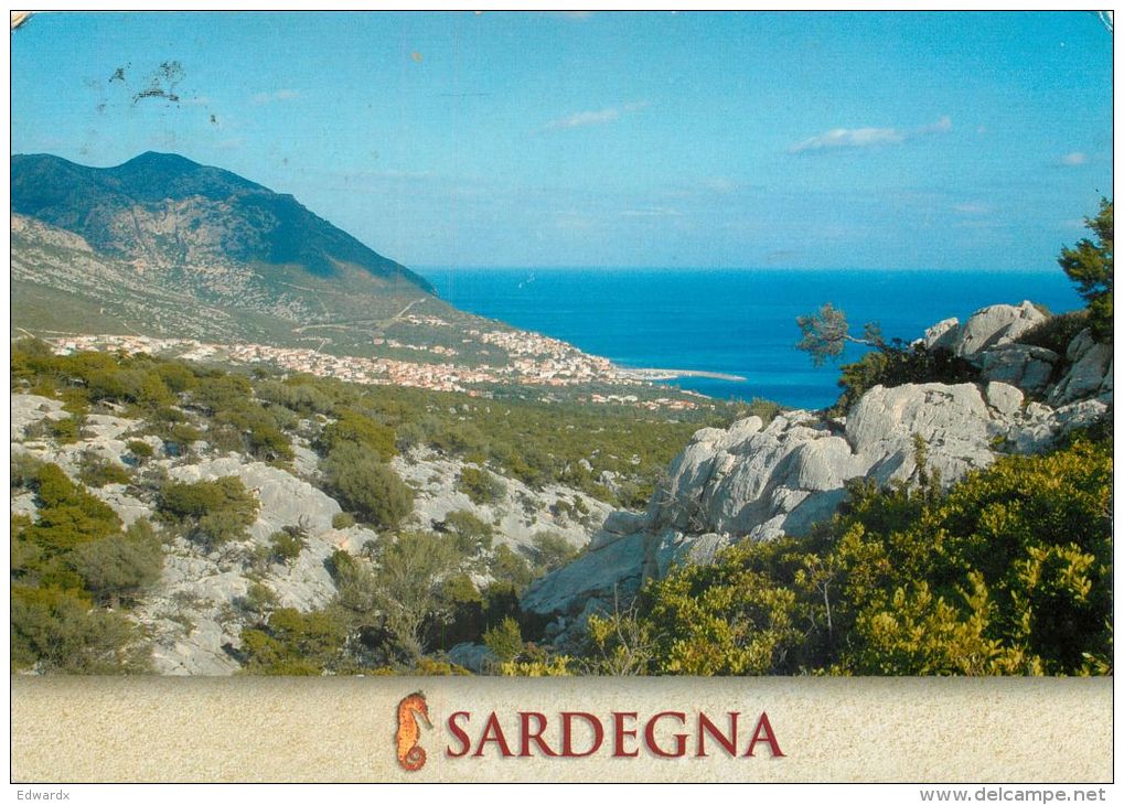 Cala Gonone, Dorgali, Sardegna, Italy Italia Postcard Used Posted To UK 2004 Stamp - Nuoro
