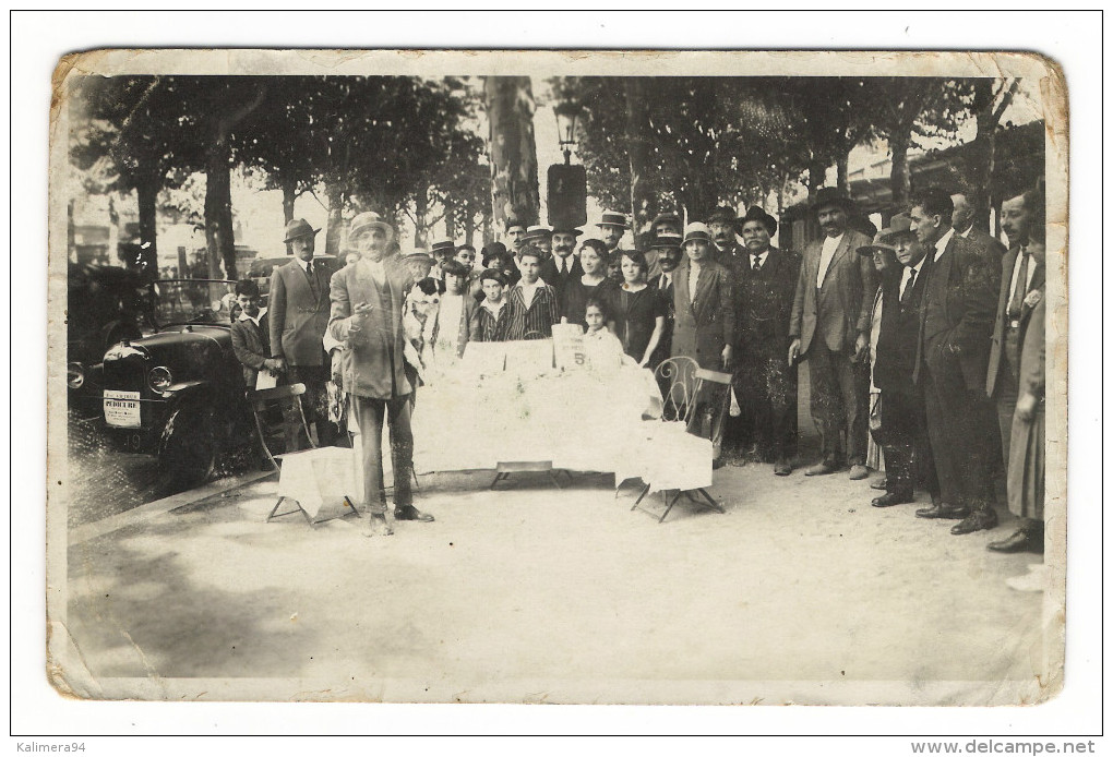 PARIS  ?  /  MARCHAND  AMBULANT  SUR  LES  GRANDS  BOULEVARDS  ( " Pédicure André GAUTHIER " + Automobile ) - Verkopers