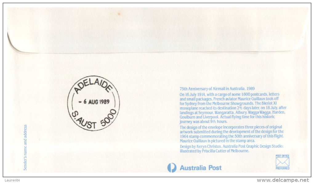 (PH 737) Australia Aviation Related FDC Covers - Adelaide Minleton First Air Mail 70th Anniversary X 2 Covers - Premiers Vols