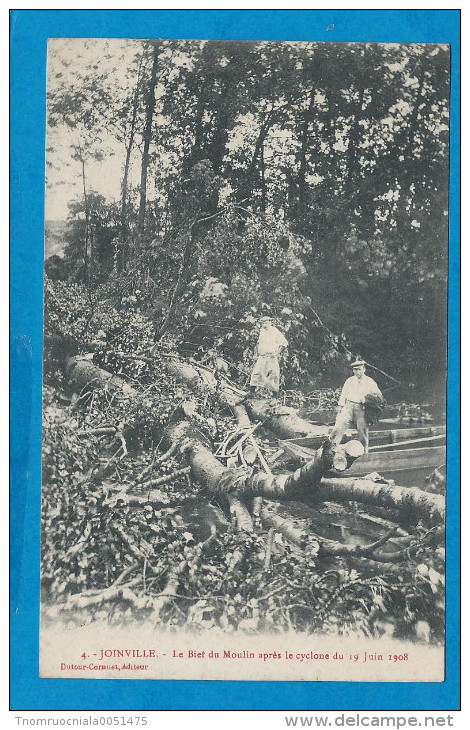 JOINVILLE    Le Biet Du Moulin Après Le Cyclone Du 19 Juin 1908         Animées - Joinville