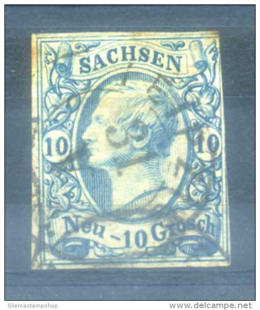 SAXONY - 1855 KING JOHANN I, 10NGR - Saxony