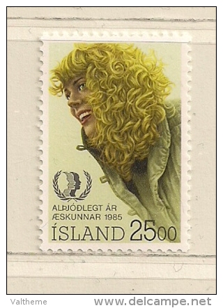 ISLANDE  ( EUIS - 90 )  1985  N° YVERT ET TELLIER  N° 587  N** - Nuevos