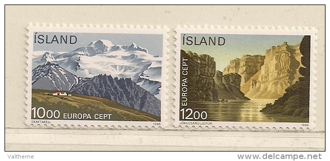 ISLANDE  ( EUIS - 91 )  1986  N° YVERT ET TELLIER  N° 601/602  N** - Unused Stamps