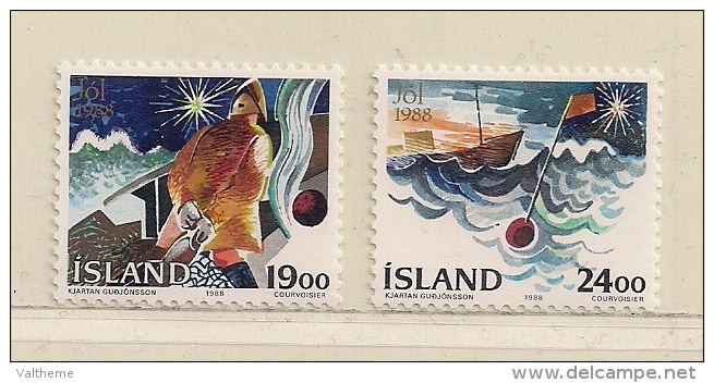 ISLANDE  ( EUIS - 99 )  1988  N° YVERT ET TELLIER  N°  648/649     N** - Ongebruikt