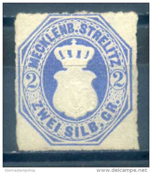 MECKLENBURG / SCHWERIN - 1864, 2SGR BLUE - Lübeck
