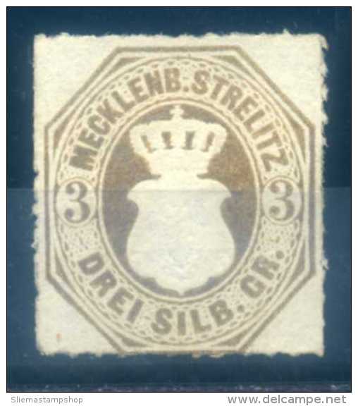 MECKLENBURG / SCHWERIN - 1864, 3SGR BISTRE - Luebeck