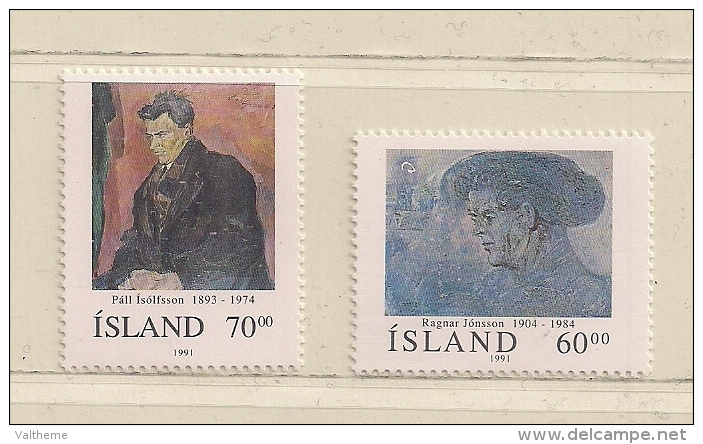 ISLANDE  ( EUIS - 103 )  1991  N° YVERT ET TELLIER  N°  704/705     N** - Unused Stamps