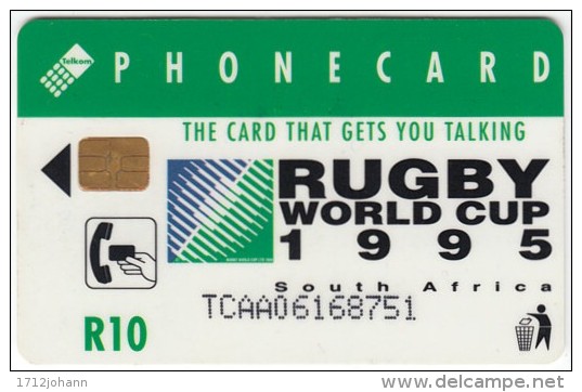 SOUTH AFRICA A-250 Chip Telkom - Sport, Event, Rugby, Cartoon, Animal, Giraffe - Used - Afrique Du Sud