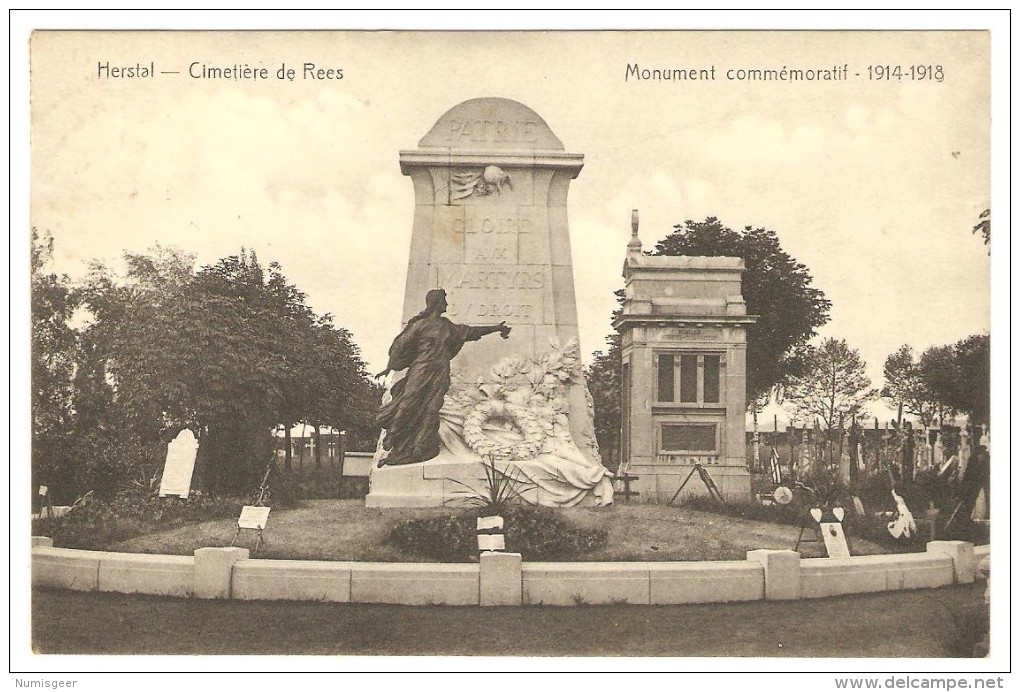 Cimetière De  Rhées   --  Monument Commémoratif - 1914 - 1918 - Herstal