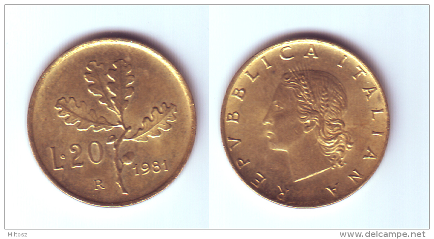 Italy 20 Lire 1981 - 20 Lire