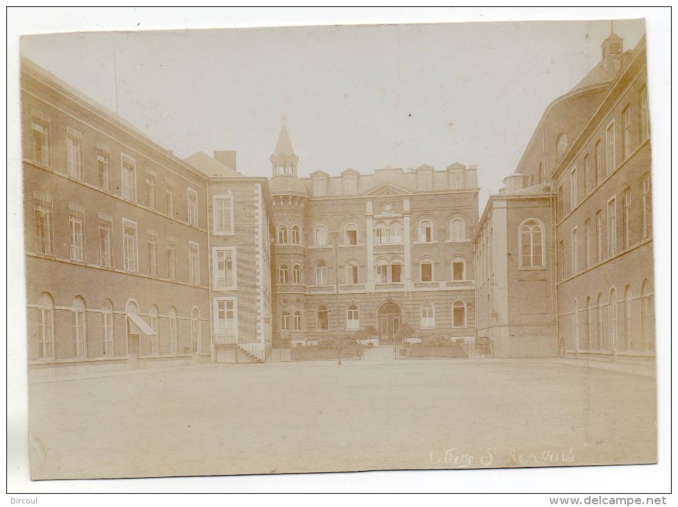 27703  -   Collège  St  Servais  Liége  1898  -   Photo Sur  Carton  17  X  12 - Liege