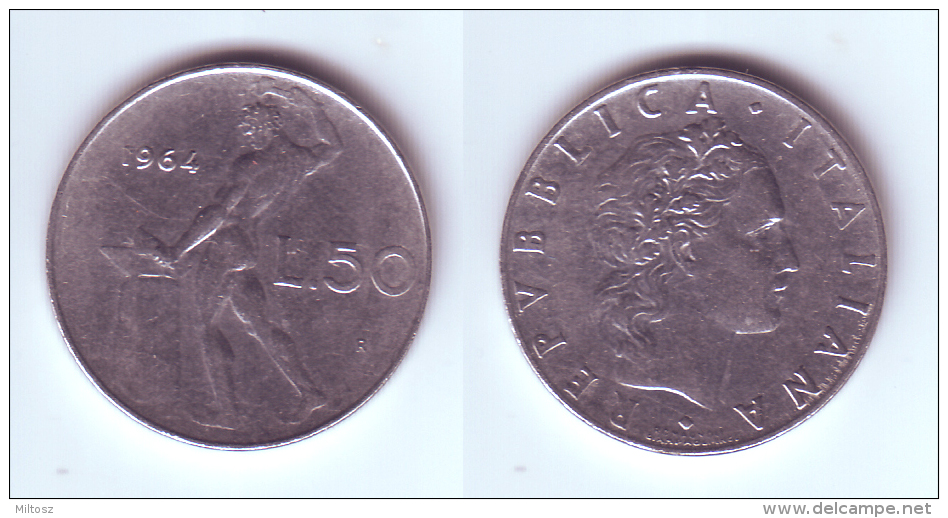 Italy 50 Lire 1964 - 50 Lire