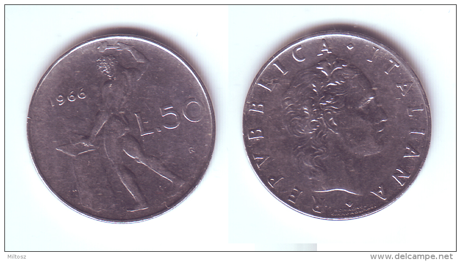 Italy 50 Lire 1966 - 50 Lire