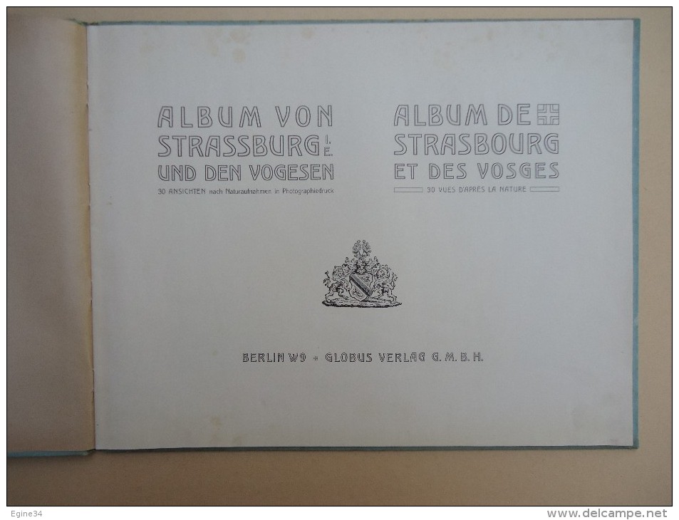 Bas-Rhin Strasbourg  - Album De 30 Vues De Strasbourg Et Des Vosges -1890 - Globus Verlag Berlin - Alsace