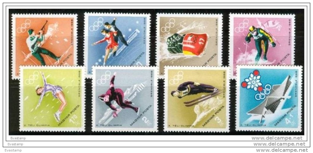 HUNGARY - 1968.Winter Olympics,Grenoble Cpl.Set MNH! - Ungebraucht