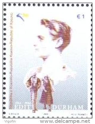 KOS 2009-127 EDITH DURHAM, REPUBLIKA KOSOVO, 1 X 1v, MNH - Kosovo