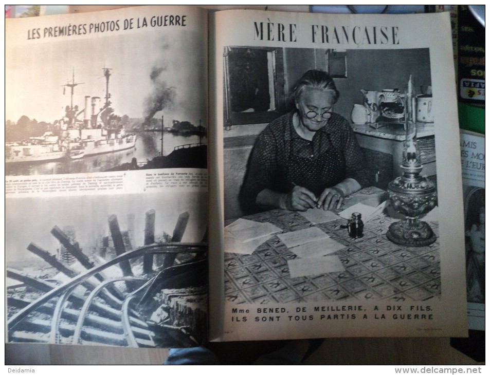 MATCH DU 21 SEPTEMBRE 1939. LE TOMMY ANGLAIS EST REVENU... MME BENED DE MEILLERIE DONT SES 10 FILS SONT SOLDATS - Autres & Non Classés