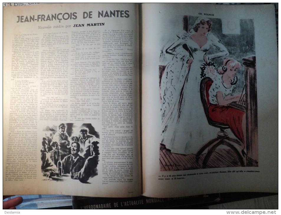 MATCH DU 8 JUIN 1939. LE MARIAGE SECRET DE MERLE OBERON... PUB MEUBLES CROZATIER AU 4° PLAT / TORONTO A SALUE LA REINE - Autres & Non Classés