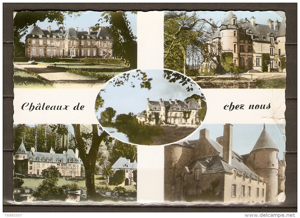 CHATEAUX DE LA MANCHE  -  St-Pierre-Eglise  /  Nacqueville  /  Tourlaville  /  Tocqueville  / Cosqueville. - Châteaux