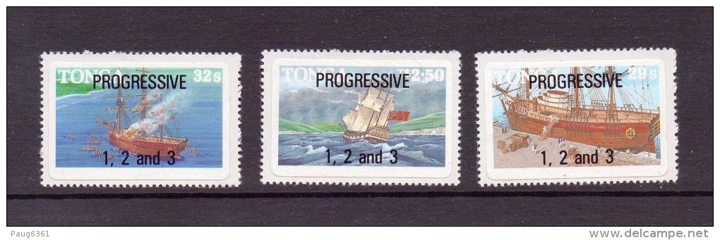 TONGA 1985 PROGRESSIVE-BATEAUX  YVERT N°  NEUF MNH** - Tonga (1970-...)