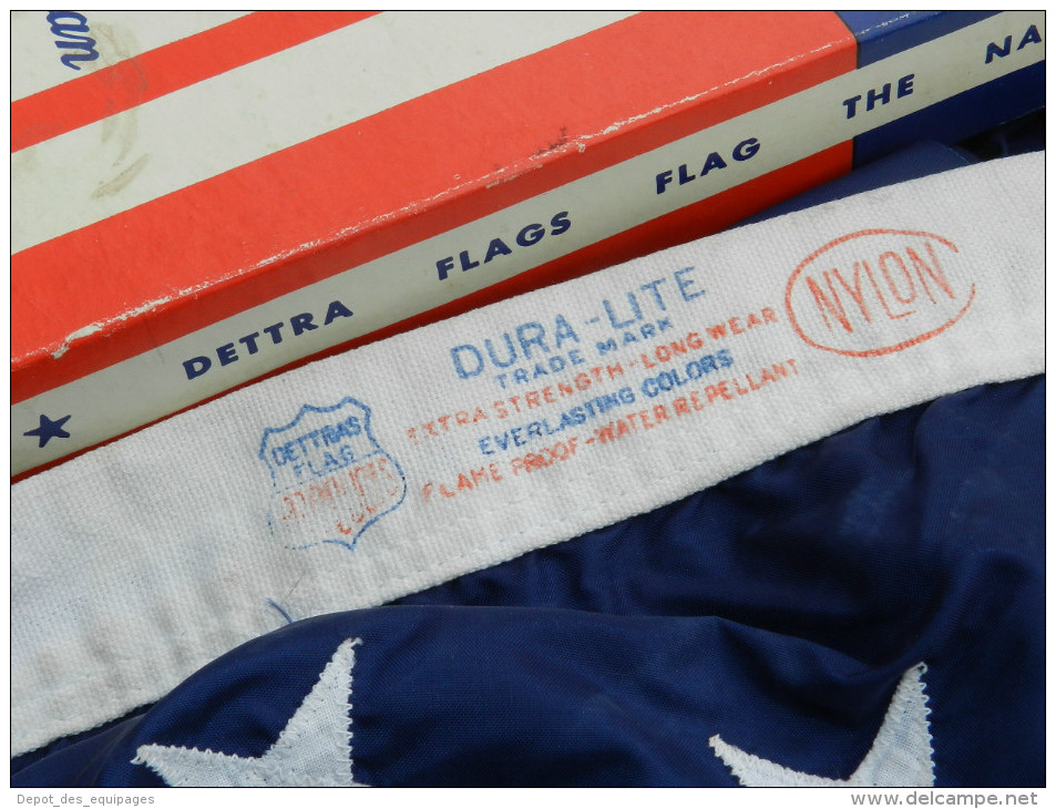 1944--2014 : SUPERBE DRAPEAU U.S.A. 48 ETOILES 39 - 45 + BOITE . ............ - 1939-45